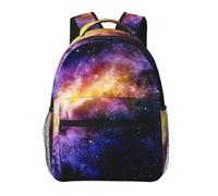 DUWAA Sac à bandoulière imprimé Galaxy In The Universe avec 1 grande, 1 poche avant et 2 poches latérales, résistant à l'eau pour adultes