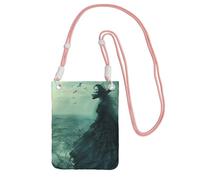 DUWAA Sac à bandoulière imprimé inspiré de la sorcière de mer pour femme, sac à bandoulière, mini sac de voyage, sac de sport, téléphone portable, rose, Taille unique