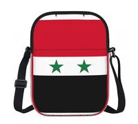 DUWAA Sac à bandoulière Oxford avec drapeau de la République arabe syrienne, imperméable, réglable, pour voyage, usage quotidien