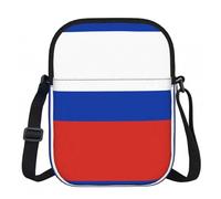 DUWAA Sac à bandoulière Oxford avec imprimé drapeau russe, sac à main réglable résistant à l'eau pour femme, voyage, usage quotidien