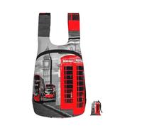 DUWAA Sac à dos de randonnée pliable motif téléphone de Londres rétro Angleterre Royaume-Uni Sac à dos de voyage léger et pliable 10 kg pour homme et femme