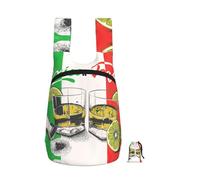 DUWAA Sac à dos pliable ultra léger avec imprimé drapeau mexicain et tequila pour homme et femme