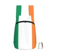 DUWAA Sac à dos portable avec imprimé drapeau irlandais - Pliable et léger - Sac à dos à bandoulière pour voyage en plein air