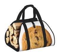DUWAA Sac de rangement pour brûleurs de bûches - Sac à outils robuste pour intérieur et extérieur - Motif chocolat