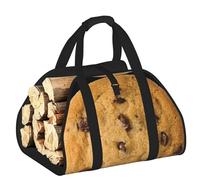 DUWAA Sac de rangement pour brûleurs de bûches - Sac à outils robuste pour intérieur et extérieur - Motif chocolat