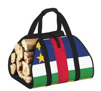 DUWAA Sac de rangement robuste pour intérieur ou extérieur Motif drapeau de l'Afrique centrale