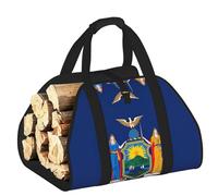 DUWAA Sac de rangement robuste pour intérieur ou extérieur Motif drapeau de l'État de New York