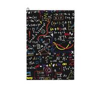 DUWAA Serviette en microfibre absorbante imprimée de formule mathématique, serviette de nettoyage de golf à motif gaufré, accessoires de golf pour homme