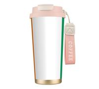 DUWAA Tasse à café isotherme en acier inoxydable avec motif drapeau de la Côte d'Ivoire