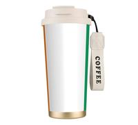 DUWAA Tasse à café isotherme en acier inoxydable avec motif drapeau de la Côte d'Ivoire