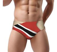 DUWAA Trinité-et-Tobago Flag Map03 Slip pour homme avec poche contour respirant, Noir , S