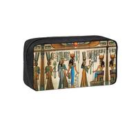 DUWAA Trousse à crayons avec impression « Women in Ancient Egypt » - Grande capacité - Pochette à crayons - Pochette pour marqueurs - Pochette pour pièces de monnaie - Organiseur de papeterie