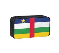 DUWAA Trousse à crayons avec imprimé drapeau de l'Afrique centrale - Grande capacité - Pochette pour marqueurs - Pochette pour pièces de monnaie - Organiseur de papeterie de bureau