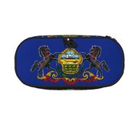 DUWAA Trousse à crayons fonctionnelle avec imprimé drapeau de l'État de Pennsylvanie - Trousse à crayons légère
