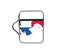 DUWAA Trousse multifonction avec poignée et compartiments Motif carte du Panama