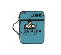 DUWAA Trousse multifonction avec poignée et compartiments Motif carte du Portugal