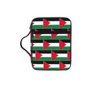 DUWAA Trousse multifonction avec poignée et compartiments Motif drapeau de la Palestine