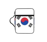 DUWAA Trousse multifonction avec poignée et compartiments Motif drapeau de la République de Corée