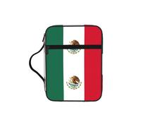 DUWAA Trousse multifonction avec poignée et compartiments Motif drapeau du Mexique