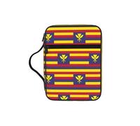 DUWAA Trousse multifonction avec poignée et compartiments Motif drapeau du Royaume d'Hawaï