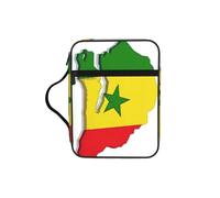 DUWAA Trousse multifonction avec poignée et compartiments Motif drapeau du Sénégal