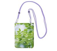 DUWAA White Natural Greenery Twig1 Sac à bandoulière pour femme, sac à bandoulière, mini sac de voyage, sac de sport, portefeuille de téléphone, violet, Taille unique