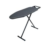 Duwee Planche à repasser avec housse résistante à la chaleur et tapis en feutre épais, pliable et réglable en hauteur, compacte, légère, facile à ranger, noire, 31 x 91 cm