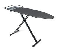 Duwee Planche à repasser extra large avec grand repose-fer à vapeur, housse résistante à la chaleur avec rembourrage épais double couche, hauteur réglable, pieds robustes et pliable, 122 x 43 cm, Nori