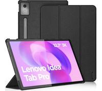 DUX DUCIS Coque pour Lenovo Idea Tab Pro 12,7" (2025), Étui Housse de Protection Antichoc avec Fonction de Veille/Réveil Auto, Noir