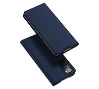 DUX DUCIS Coque Samsung Galaxy S20 Fe, Premium Étui Housse en Cuir de Protection [Stand Support] [Porte-Cartes de Crédit] [Fermeture Magnétique] pour Samsung Galaxy S20 Fe (Bleu Profond)