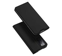 DUX DUCIS Coque Samsung Galaxy S20 Fe, Premium Étui Housse en Cuir de Protection [Stand Support] [Porte-Cartes de Crédit] [Fermeture Magnétique] pour Samsung Galaxy S20 Fe (Noir)