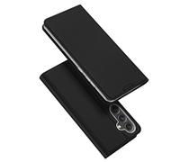 DUX DUCIS Coque Samsung Galaxy S23 Fe, Premium Étui Housse en Cuir de Protection avec [Porte Carte] [Béquille] [Magnétique] pour Samsung Galaxy S23 Fe (Noir)