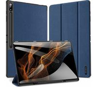 Dux Ducis Domo coque rigide avec Smart Sleep et fonction stand intégrée compatible avec Samsung Galaxy Tab S9 FE Plus bleu