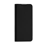 DUX DUCIS Étui de protection à rabat en cuir pour Motorola One Vision avec compartiment pour cartes - Noir