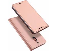 Dux Ducis - Etui de téléphone compatible avec Nokia 2.1 - Housse de protection en simili-cuir - Rose