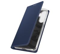 Étui pour Samsung Galaxy A55 5G Clapet Porte-carte Support Vidéo Bleu