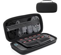DUX DUCIS Étui Rigide pour Nintendo Switch 2 2025, Transport Antichoc, Noir | Housse avec Fermeture Éclair, 10 Emplacements pour Cartes de Jeu, Rangement pour Console et Autres Accessoires