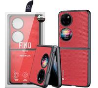 Dux Ducis Fino étui recouvert de nylon Huawei P50 Pocket rouge