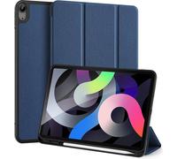 Dux Ducis Housse de Livre Coque rigide avec Smart Sleep Stand Fonction compatible avec IPAD AIR 4 10.9" Tablet Housse Etui Portefeuille Housse de protection Bleu