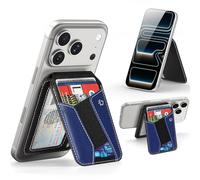 DUX DUCIS Porte-Cartes MagSafe,Portefeuille avec Blocage RFID&5 Cartes,Bleu