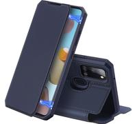 DUX DUCIS pour Samsung A21S/A51 5G aimant support de téléphone portable étui en cuir avec slot pour cartes blue_Samsung A21S