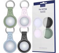 Dux Ducis Set of 4Xsilicone Keyring Pendant Case for Apple Airtag