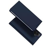 DUX DUCIS [Skin Pro Series Case, Designed for Samsung Galaxy A55 5G, étui en Cuir PU avec Fente pour Cartes, étui de téléphone à Rabat - Bleu