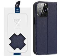 Dux Ducis Skin X2 Housse pour iPhone 14 Pro Max Housse avec rabat magnétique bleu
