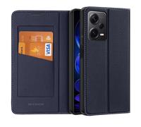 Dux Ducis Skin X2 Housse pour Xiaomi Redmi Note 12 Pro+ Flip Cover Wallet Stand bleu