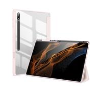 Dux Ducis Toby Armored Flip Smart Case pour Samsung Galaxy Tab S8 Ultra avec porte-stylo rose