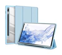 DUX DUCIS [Toby] Series Étui conçu pour Samsung Galaxy Tab S8 (X700/X706) / S7 (T870/T875/T876B) avec Porte-Crayon et Fonction Veille Automatique Bleu