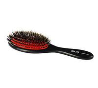 Dux Master of Hair Cushion Brush Mélange 11 Rows Natural Bristles et polyamide Black Handle FSC 100%, 1 pièce