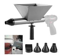 DUXINN Pistolet à coulis électrique portable, machine de jointoiement de ciment réutilisable, pistolet de pointage de mortier pour brique, applicateur de coulis, outil de finition avec 4 buses (sans