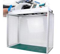 DUXMM Banc Nettoyage à Flux d'air Vertical établi d'atelier en Aluminium avec Trois Ventilateurs,Filtre H-E-P-A pour Un Travail Propre et sans poussière, hotte à Flux laminaire Vertical